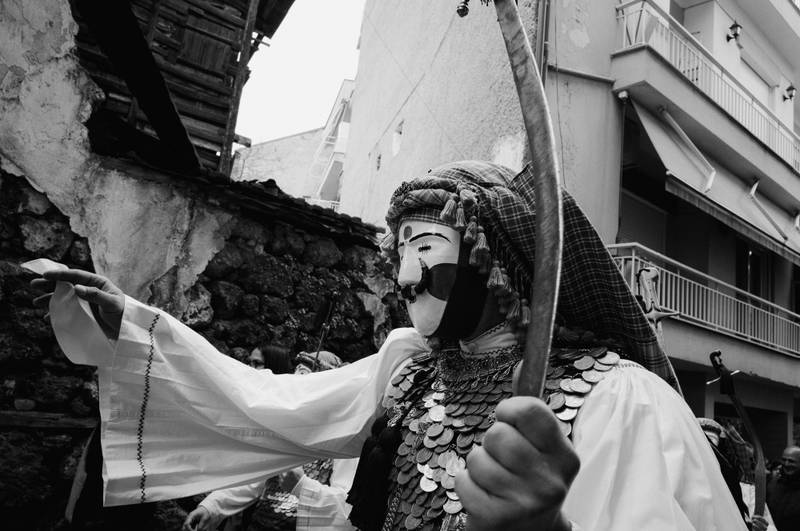 Genitsaros in the streets of Naoussa