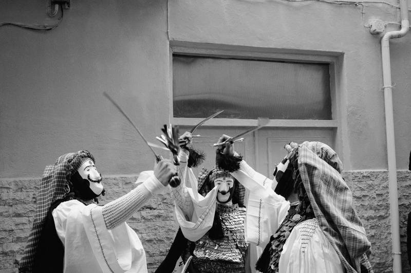 Dancing in the streets of Naoussa